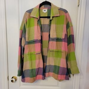 Obey Multicolor Plaid Jacket